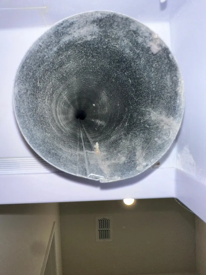 Clean dryer vent after lint removal service